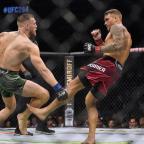 Conor McGregor injures leg, Poirier wins UFC 264 showdown